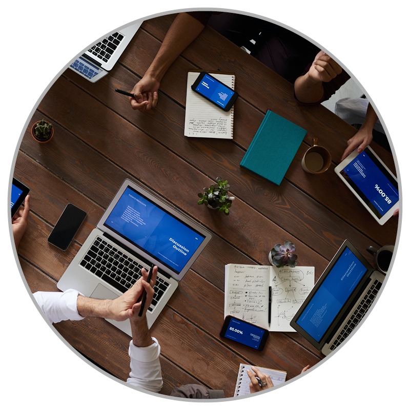Frontline Managed Services History Images Group meeting