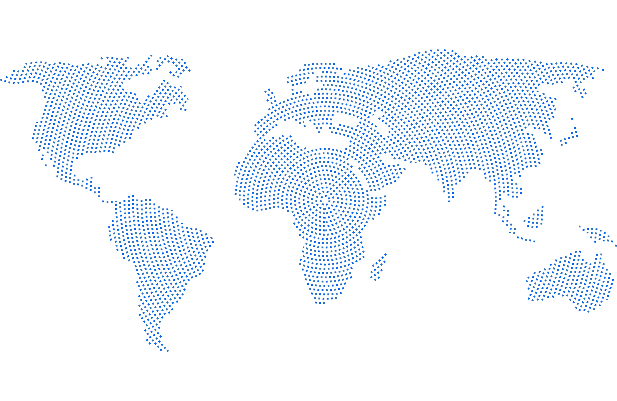 Frontline Managed Services Map Continents Dark Blue