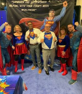  Frontline team members suited up for the superhero - themed reception